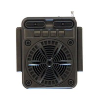 HKM-886547 Solar-Powered Emergency FM Radio with USB Charging and Built-in Speaker, Portable Multi-Function Device