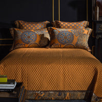 HKM-886611 High-Precision Yarn-Dyed Jacquard Bedding Set - Multiple Options Available