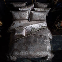 HKM-886611 High-Precision Yarn-Dyed Jacquard Bedding Set - Multiple Options Available