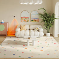 HKM-886675 Geometric Patterned Polyester Rectangle Carpet for Living Room