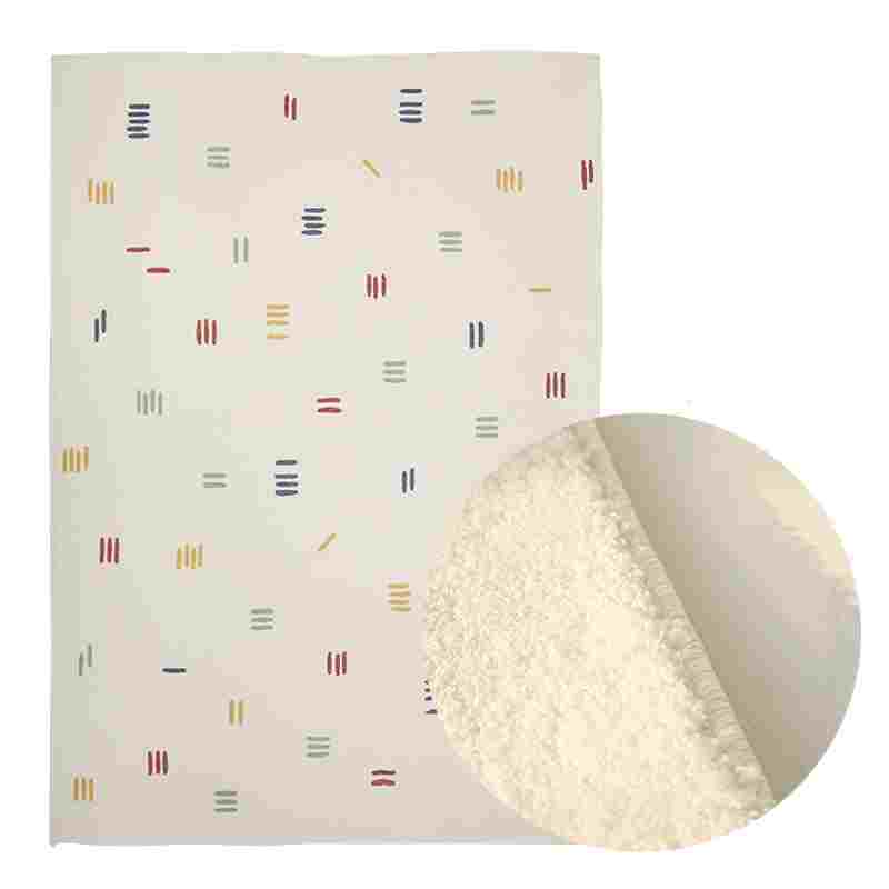 HKM-886675 Geometric Patterned Polyester Rectangle Carpet for Living Room