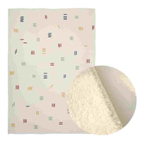 HKM-886675 Geometric Patterned Polyester Rectangle Carpet for Living Room