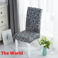 HKM-886739 Universal Office Chair Cover in Various Patterns and Colors - Dustproof Polyester Seat Protector