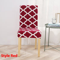 HKM-886739 Universal Office Chair Cover in Various Patterns and Colors - Dustproof Polyester Seat Protector