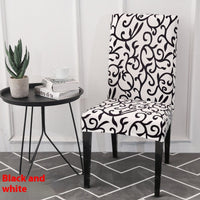 HKM-886739 Universal Office Chair Cover in Various Patterns and Colors - Dustproof Polyester Seat Protector