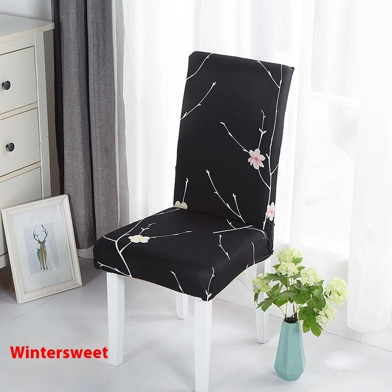 HKM-886739 Universal Office Chair Cover in Various Patterns and Colors - Dustproof Polyester Seat Protector