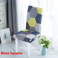 HKM-886739 Universal Office Chair Cover in Various Patterns and Colors - Dustproof Polyester Seat Protector