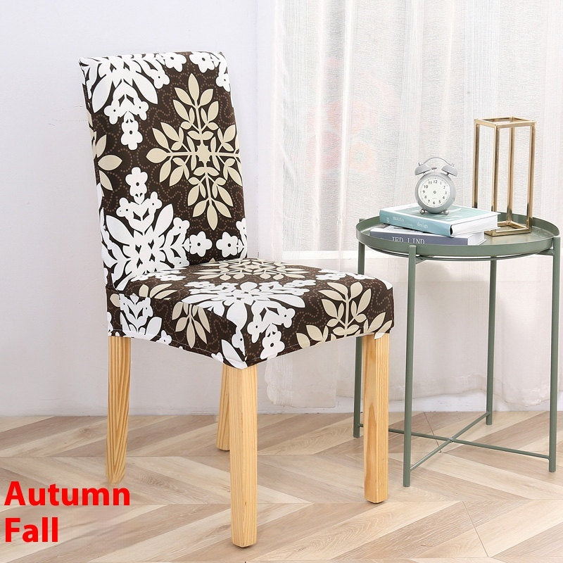 HKM-886739 Universal Office Chair Cover in Various Patterns and Colors - Dustproof Polyester Seat Protector