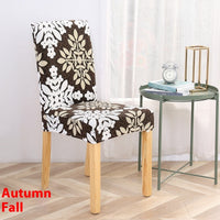 HKM-886739 Universal Office Chair Cover in Various Patterns and Colors - Dustproof Polyester Seat Protector