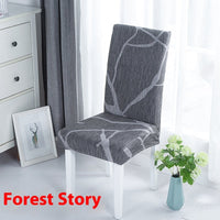 HKM-886739 Universal Office Chair Cover in Various Patterns and Colors - Dustproof Polyester Seat Protector