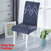 HKM-886739 Universal Office Chair Cover in Various Patterns and Colors - Dustproof Polyester Seat Protector