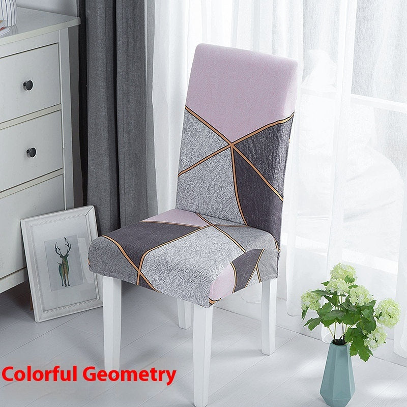 HKM-886739 Universal Office Chair Cover in Various Patterns and Colors - Dustproof Polyester Seat Protector