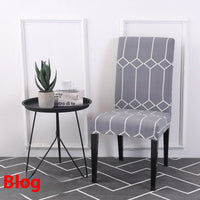 HKM-886739 Universal Office Chair Cover in Various Patterns and Colors - Dustproof Polyester Seat Protector