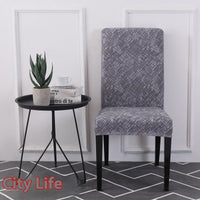 HKM-886739 Universal Office Chair Cover in Various Patterns and Colors - Dustproof Polyester Seat Protector