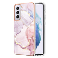 HKM-886931 Electroplating Marble Anti-Fall Phone Case for iPhone Xr - TPU Design with Camouflage and Geometric Patterns
