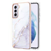 HKM-886931 Electroplating Marble Anti-Fall Phone Case for iPhone Xr - TPU Design with Camouflage and Geometric Patterns
