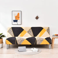 HKM-887059 Universal Elastic Sofa-Bed Cover in Various Styles - Milk Silk Polyester, Suitable for Multiple Sofa Sizes