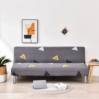 HKM-887059 Universal Elastic Sofa-Bed Cover in Various Styles - Milk Silk Polyester, Suitable for Multiple Sofa Sizes