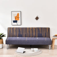 HKM-887059 Universal Elastic Sofa-Bed Cover in Various Styles - Milk Silk Polyester, Suitable for Multiple Sofa Sizes