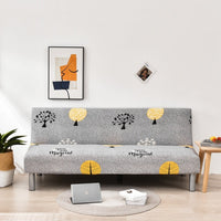 HKM-887059 Universal Elastic Sofa-Bed Cover in Various Styles - Milk Silk Polyester, Suitable for Multiple Sofa Sizes