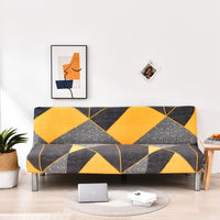 HKM-887059 Universal Elastic Sofa-Bed Cover in Various Styles - Milk Silk Polyester, Suitable for Multiple Sofa Sizes