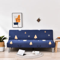 HKM-887059 Universal Elastic Sofa-Bed Cover in Various Styles - Milk Silk Polyester, Suitable for Multiple Sofa Sizes