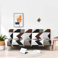 HKM-887059 Universal Elastic Sofa-Bed Cover in Various Styles - Milk Silk Polyester, Suitable for Multiple Sofa Sizes