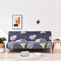 HKM-887059 Universal Elastic Sofa-Bed Cover in Various Styles - Milk Silk Polyester, Suitable for Multiple Sofa Sizes