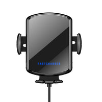 HKM-887059 Wireless Car Charger with Type-C Interface - Cool Black, Starry Gray Model LDY07, 9V Output, 2000mA Charging Current