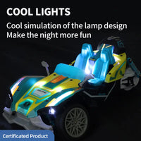 HKM-887251 Light Show Remote Control 3-Wheel Stunt Truck for Kids - Electric Indoor/Outdoor Toy, Ready-to-Go