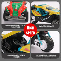 HKM-887251 Light Show Remote Control 3-Wheel Stunt Truck for Kids - Electric Indoor/Outdoor Toy, Ready-to-Go