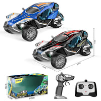 HKM-887251 Light Show Remote Control 3-Wheel Stunt Truck for Kids - Electric Indoor/Outdoor Toy, Ready-to-Go