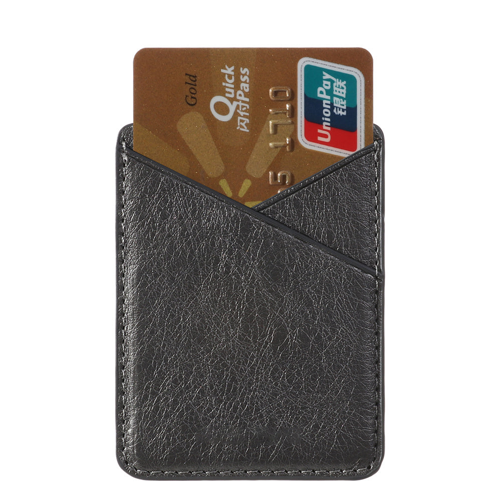 HKM-887379 PU Leather Mobile Phone Back Sticker with Card Holder - Lightweight and Stylish Design