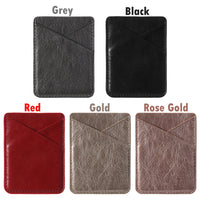 HKM-887379 PU Leather Mobile Phone Back Sticker with Card Holder - Lightweight and Stylish Design