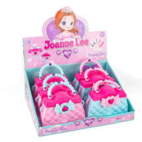 HKM-887635 Kids Pink Makeup Playset with Portable Table for Pretend Play and Dress-Up Fun