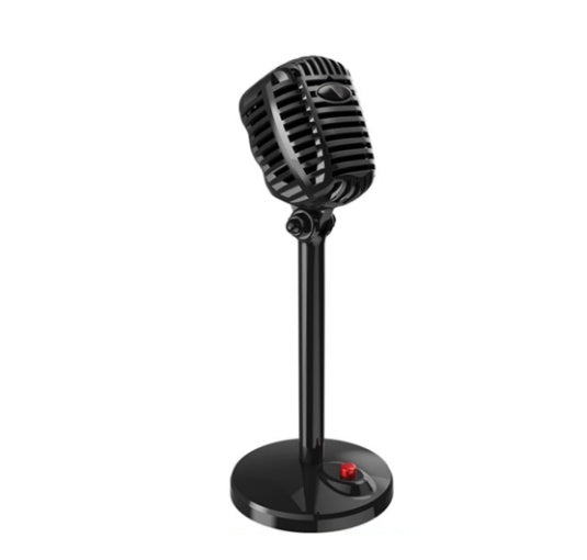 HKM-887699 Omnidirectional USB Microphone with Adjustable Stand for Clear Recording and Streaming