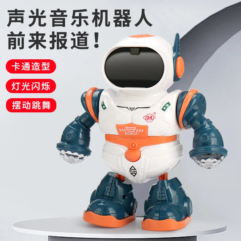 HKM-887827 Dancing Robot Toy with Music and Lights - Interactive Educational Space Robot for Ages 0-14+