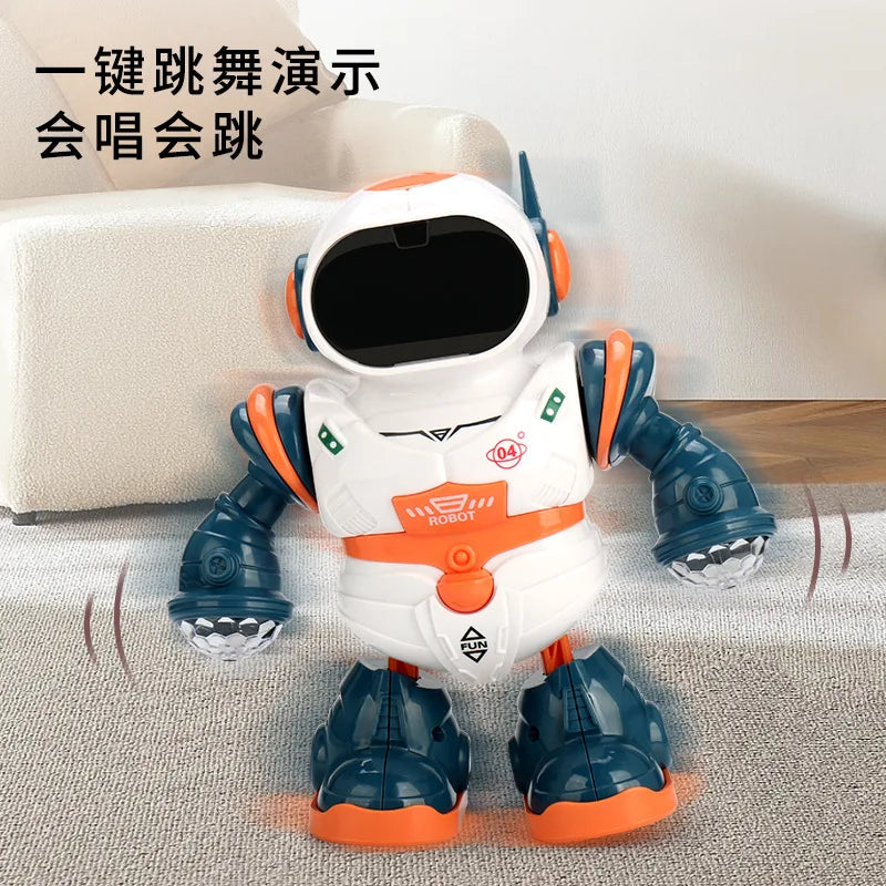 HKM-887827 Dancing Robot Toy with Music and Lights - Interactive Educational Space Robot for Ages 0-14+
