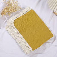 HKM-887827 Pure Cotton Double-Layer Gauze Bath Towel Blanket in Multiple Solid Colors