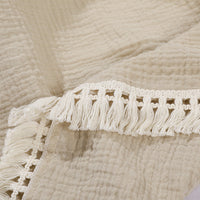 HKM-887827 Pure Cotton Double-Layer Gauze Bath Towel Blanket in Multiple Solid Colors