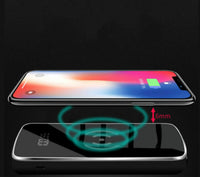 HKM-887891 Ultra-Thin Wireless Charging Power Bank 10000mAh with Customizable Mirror Finish
