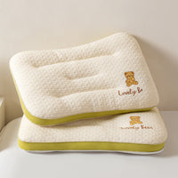 HKM-887955 Children's Cervical Support Pillow for Naptime - Knitted Cotton, Polyester Fiber Filling, Multiple Sizes