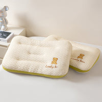 HKM-887955 Children's Cervical Support Pillow for Naptime - Knitted Cotton, Polyester Fiber Filling, Multiple Sizes
