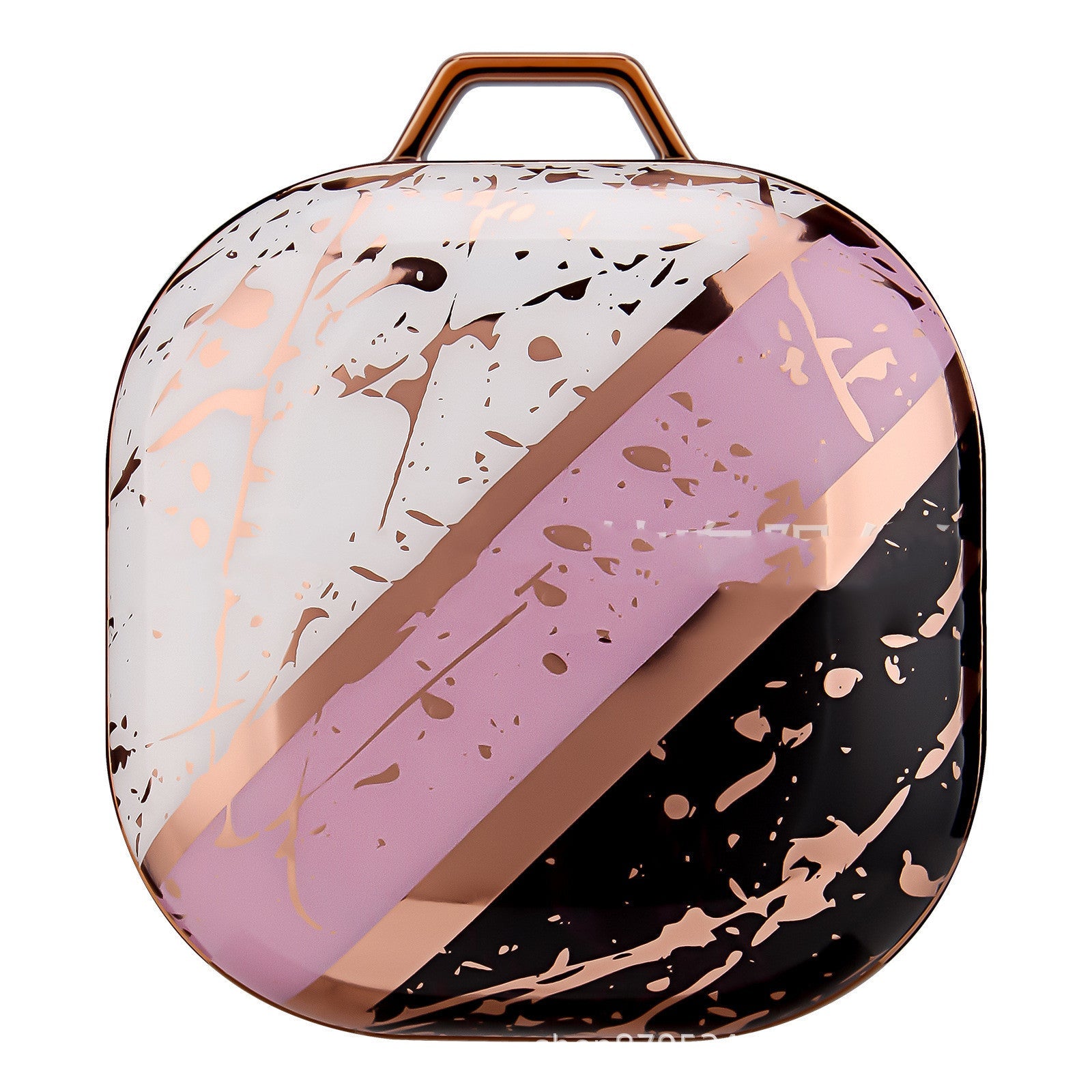 HKM-888083 Gold Purple Marble IMD Protective Sleeve for Buds Live Earphones, PC Hard Shell Cover, Drop and Stain Resistant