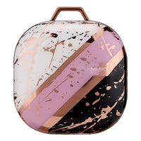 HKM-888083 Gold Purple Marble IMD Protective Sleeve for Buds Live Earphones, PC Hard Shell Cover, Drop and Stain Resistant