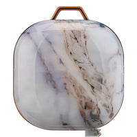 HKM-888083 Gold Purple Marble IMD Protective Sleeve for Buds Live Earphones, PC Hard Shell Cover, Drop and Stain Resistant