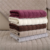HKM-888211 Modern Plush Sofa Cushion with Anti-Slip Design - 70x70cm in Camel and Off-White