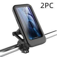 HKM-888211 Waterproof Bicycle and Motorcycle Mobile Phone Holder for Navigation, Compatible with 4-6.7 Inch Devices