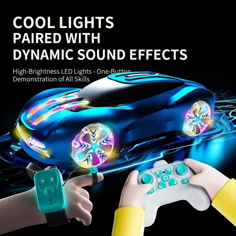 HKM-888403 Future Technology New Energy Concept Remote Control Stunt Car for Kids - 360° Rotation, Indoor & Outdoor Use