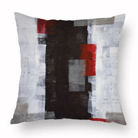 HKM-888531 Geometric Digital Print Peach Skin Velvet Cushion Cover for Sofa - 45CM x 45CM